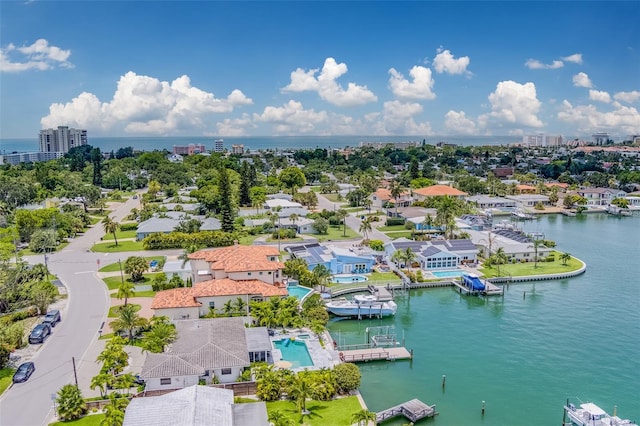 362 41st Ave, St Pete Beach, FL 33706 - aerial view featuring a water view