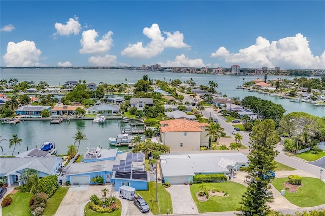 362 41st Ave, St Pete Beach, FL 33706 - birds eye view of property featuring a water view