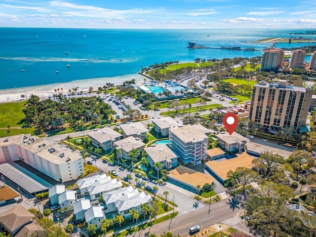 615 10th Ave NE Unit 1, Saint Petersburg, FL 33701 - drone / aerial view with a water view