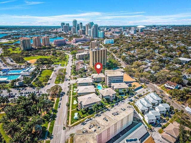 615 10th Ave NE Unit 1, Saint Petersburg, FL 33701 - drone / aerial view featuring a city view