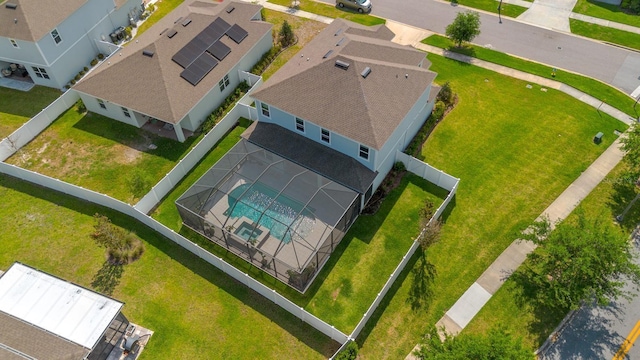 birds eye view of property featuring a residential view