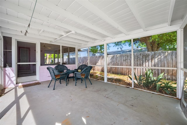 2827 1st St NE, Saint Petersburg, FL 33704 - sunroom / solarium with outdoor dining space