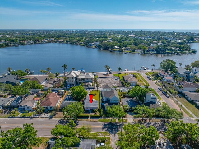2827 1st St NE, Saint Petersburg, FL 33704 - bird's eye view with a residential view and a water view