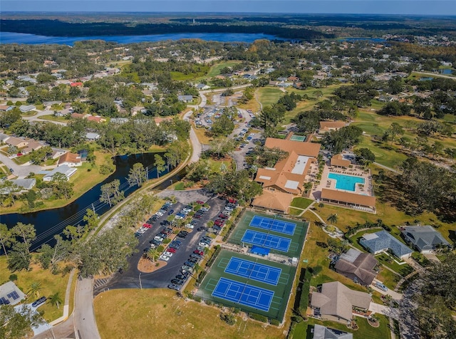 3143 Mission Grove Dr, Palm Harbor, FL 34684 - drone / aerial view featuring a water view