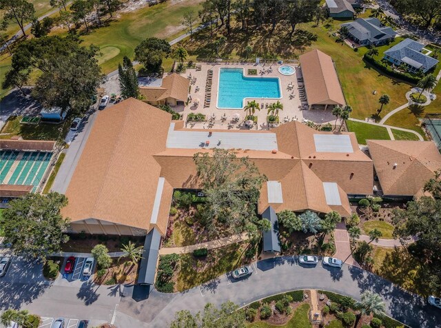 3143 Mission Grove Dr, Palm Harbor, FL 34684 - bird's eye view
