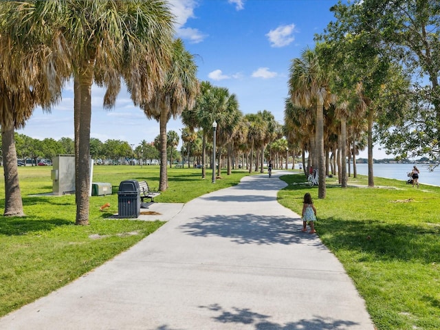 1666 N Dakota Ave NE, Saint Petersburg, FL 33703 - surrounding community featuring a water view and a yard