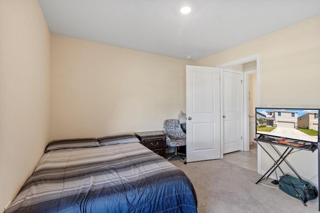 bedroom with carpet flooring