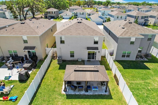 bird's eye view featuring a residential view