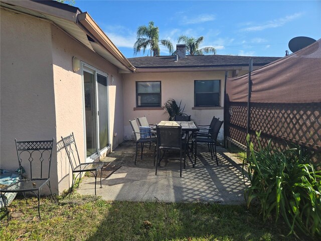 view of patio / terrace featuring outdoor dining space