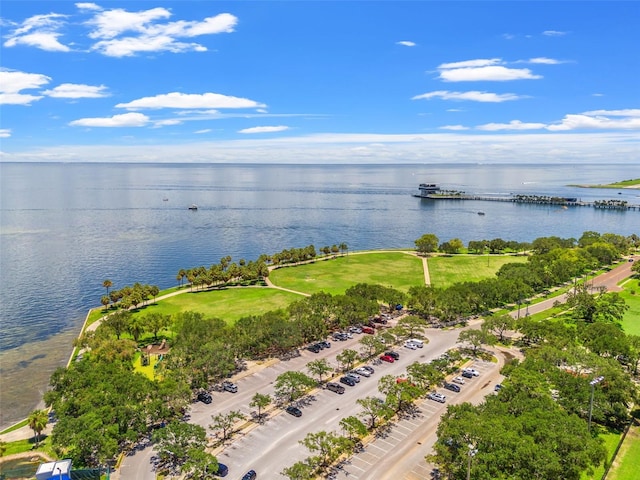 907 Arlington Ave N, Saint Petersburg, FL 33705 - drone / aerial view featuring a water view