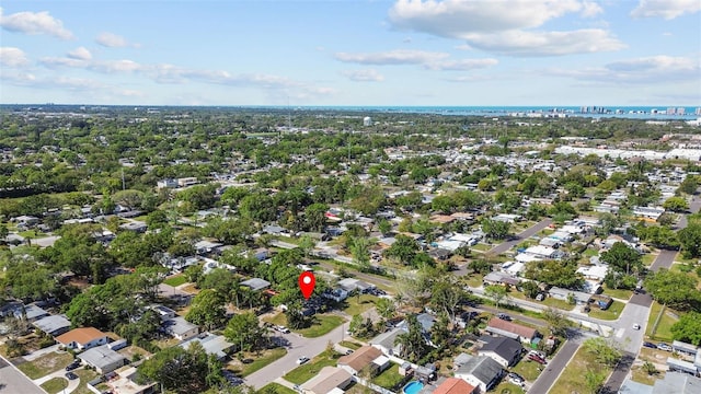 1411 Barry St, Clearwater, FL 33756 - drone / aerial view with a residential view