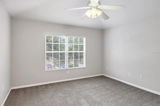 4920 Pond Ridge Dr, Riverview, FL 33578 - carpeted spare room with baseboards and a ceiling fan