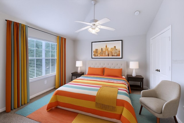 4920 Pond Ridge Dr, Riverview, FL 33578 - carpeted bedroom with baseboards and a ceiling fan