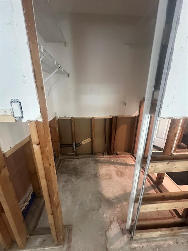 view of basement