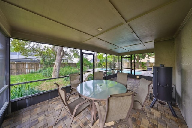 view of sunroom / solarium