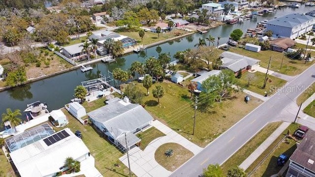 6801 Clark St, Hudson, FL 34667 - aerial view of residential area featuring a nearby body of water