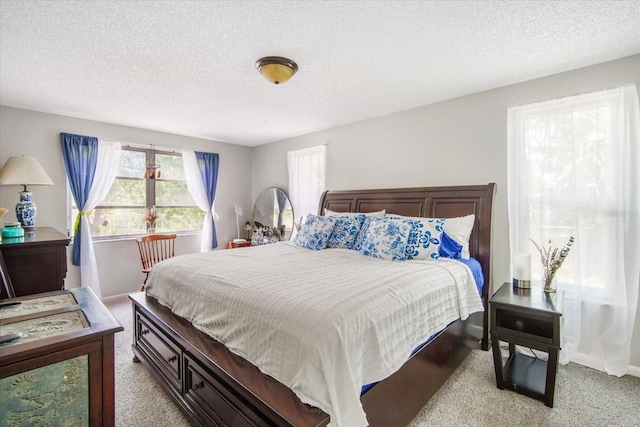 5050 68th Way N, Saint Petersburg, FL 33709 - bedroom featuring baseboards, light colored carpet, and a textured ceiling