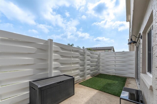 exterior space with fence