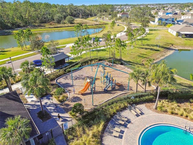 6882 Silverado Ranch Blvd, Zephyrhills, FL 33541 - bird's eye view with a water view