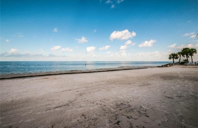 water view with a view of the beach