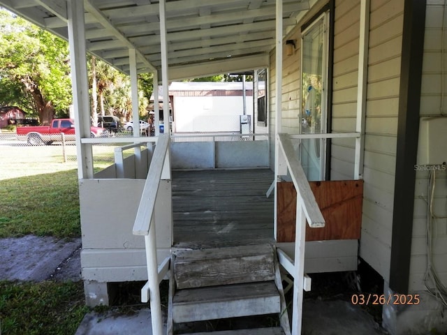 851 Easy St, Brooksville, FL 34601 - wooden deck featuring fence