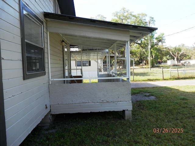 851 Easy St, Brooksville, FL 34601 - exterior space featuring fence and a porch