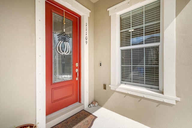 11109 Great Neck Rd, Riverview, FL 33578 - entrance to property featuring stucco siding and a porch