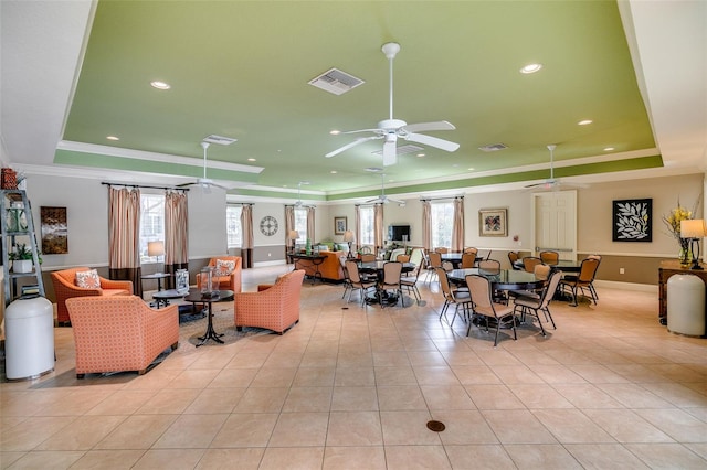 11109 Great Neck Rd, Riverview, FL 33578 - community lobby featuring ornamental molding and recessed lighting
