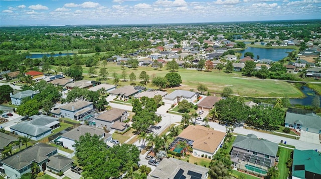 13122 Prestwick Dr, Riverview, FL 33579 - drone / aerial view with a water view and a residential view