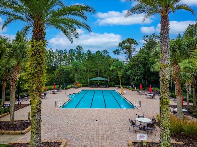 8247 Westhaven Dr, Land O Lakes, FL 34638 - community pool featuring a patio area