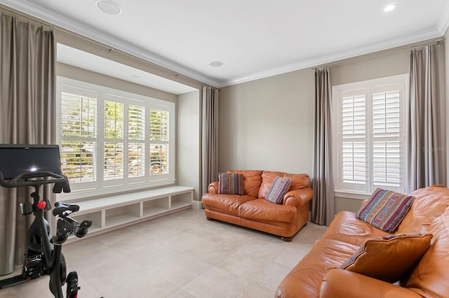47 Martinique Ave, Tampa, FL 33606 - living room with ornamental molding and plenty of natural light
