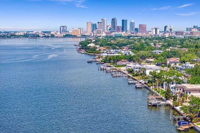 47 Martinique Ave, Tampa, FL 33606 - bird's eye view featuring a water view and a city view