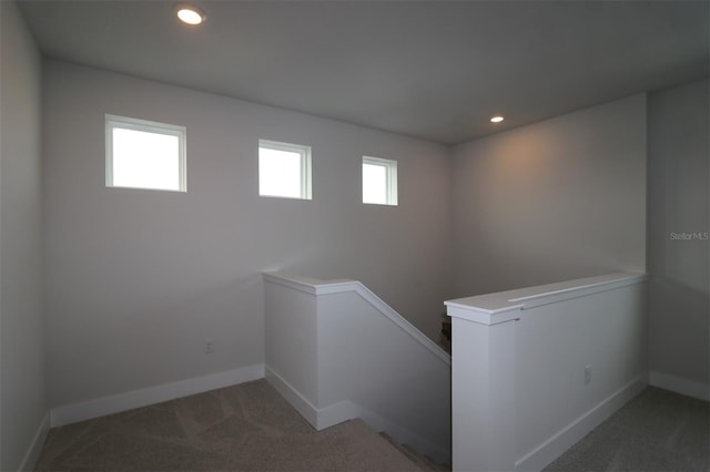 11884 Richmond Trl, Parrish, FL 34219 - corridor featuring an upstairs landing, light colored carpet, and recessed lighting