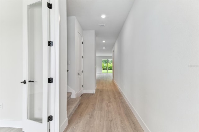 11884 Richmond Trl, Parrish, FL 34219 - corridor with light wood-type flooring and recessed lighting