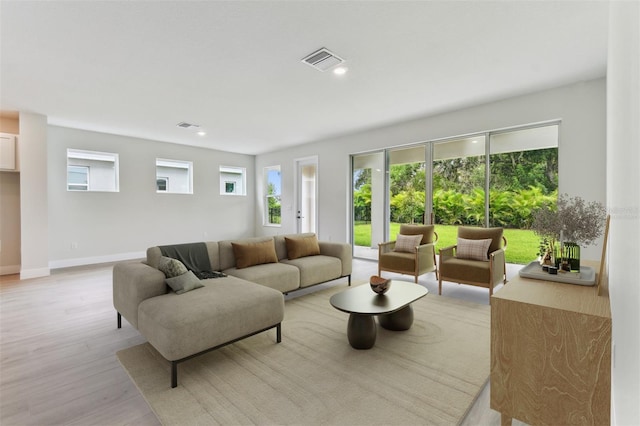 11884 Richmond Trl, Parrish, FL 34219 - living area featuring light wood-type flooring and recessed lighting
