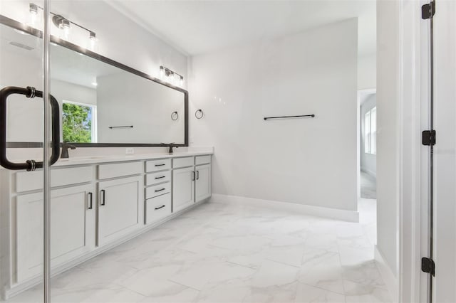 11884 Richmond Trl, Parrish, FL 34219 - full bath featuring marble finish floors and double vanity