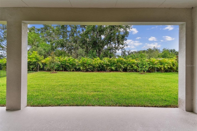 11884 Richmond Trl, Parrish, FL 34219 - view of green lawn with a patio area