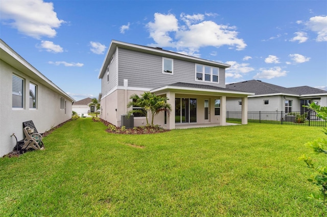 11884 Richmond Trl, Parrish, FL 34219 - rear view of property featuring a patio, stucco siding, and roof with shingles