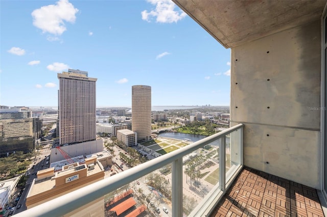 777 N Ashley Dr Unit 2610, Tampa, FL 33602 - balcony featuring a view of city