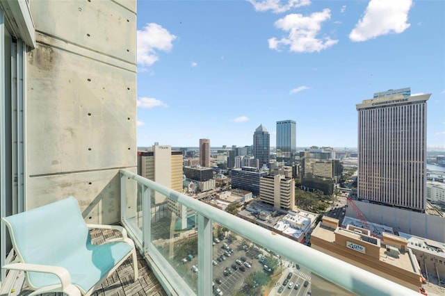 777 N Ashley Dr Unit 2610, Tampa, FL 33602 - balcony featuring a view of city