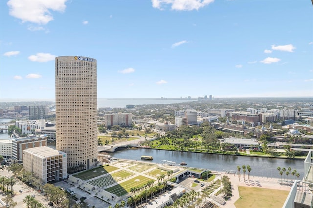 777 N Ashley Dr Unit 2610, Tampa, FL 33602 - aerial view featuring a water view and a view of city