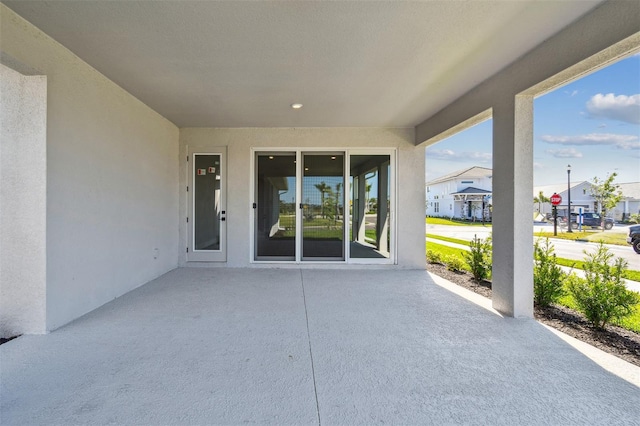 view of patio / terrace with a residential view