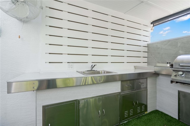 exterior space featuring a sink