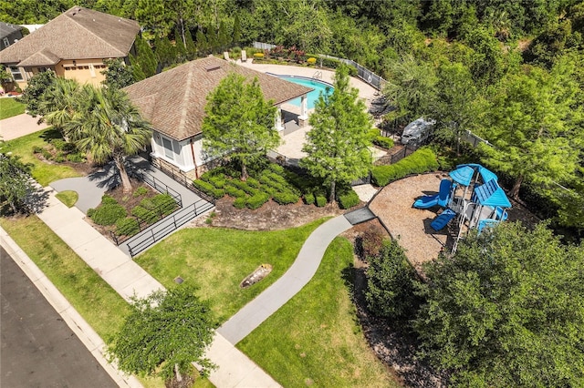 birds eye view of property