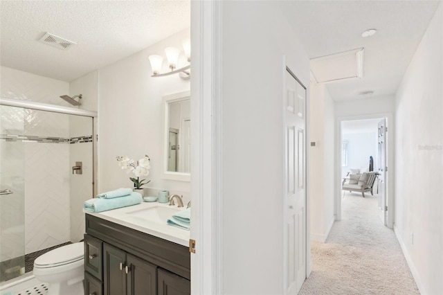 18187 Paradise Point Dr, Tampa, FL 33647 - bathroom featuring vanity, a stall shower, and toilet