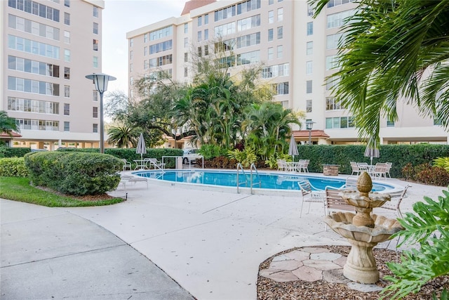 pool featuring a patio