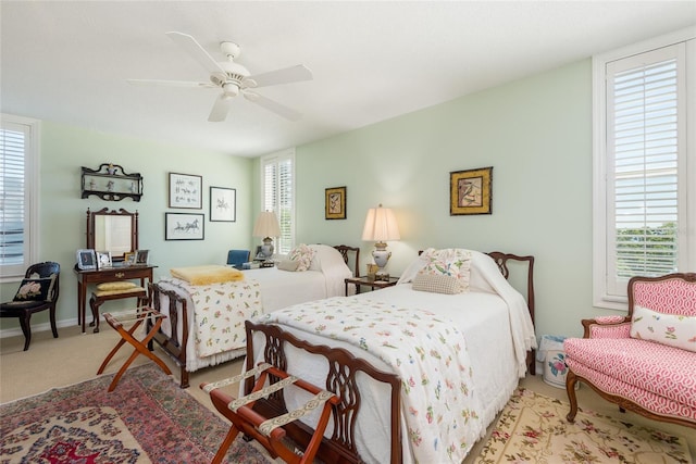 2401 S Ardson Pl Unit 503, Tampa, FL 33629 - bedroom with carpet and a ceiling fan