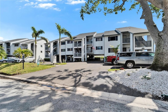 view of road with a residential view