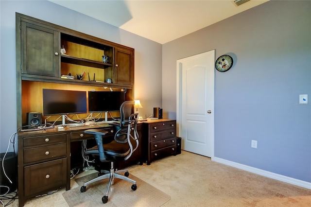 13217 Canopy Creek Dr, Tampa, FL 33625 - home office with light colored carpet and baseboards