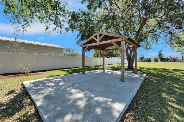 14807 Capps Estates Ln, Wimauma, FL 33598 - view of patio / terrace with a gazebo